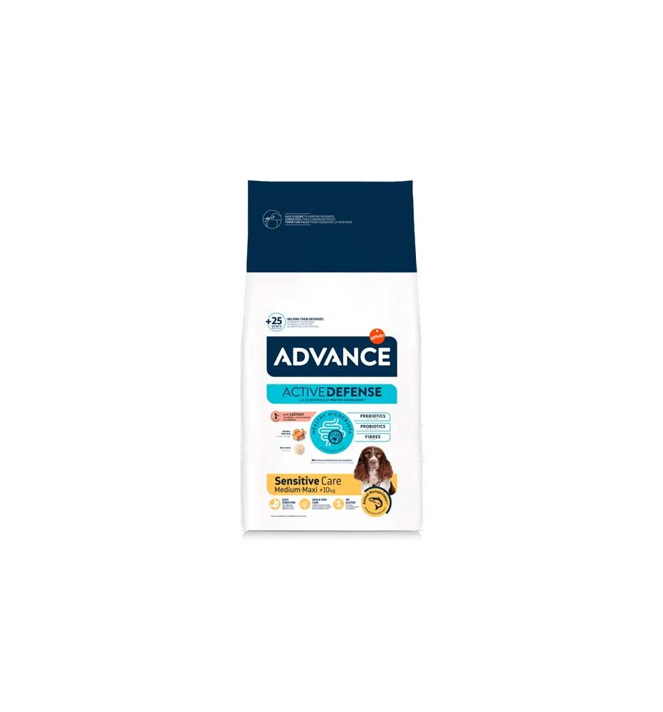 Advance Adult Sensitive Care Medium/Maxi Salmón pienso para perros