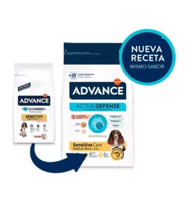 Advance Adult Sensitive Care Medium/Maxi Salmón pienso para perros - Nueva receta
