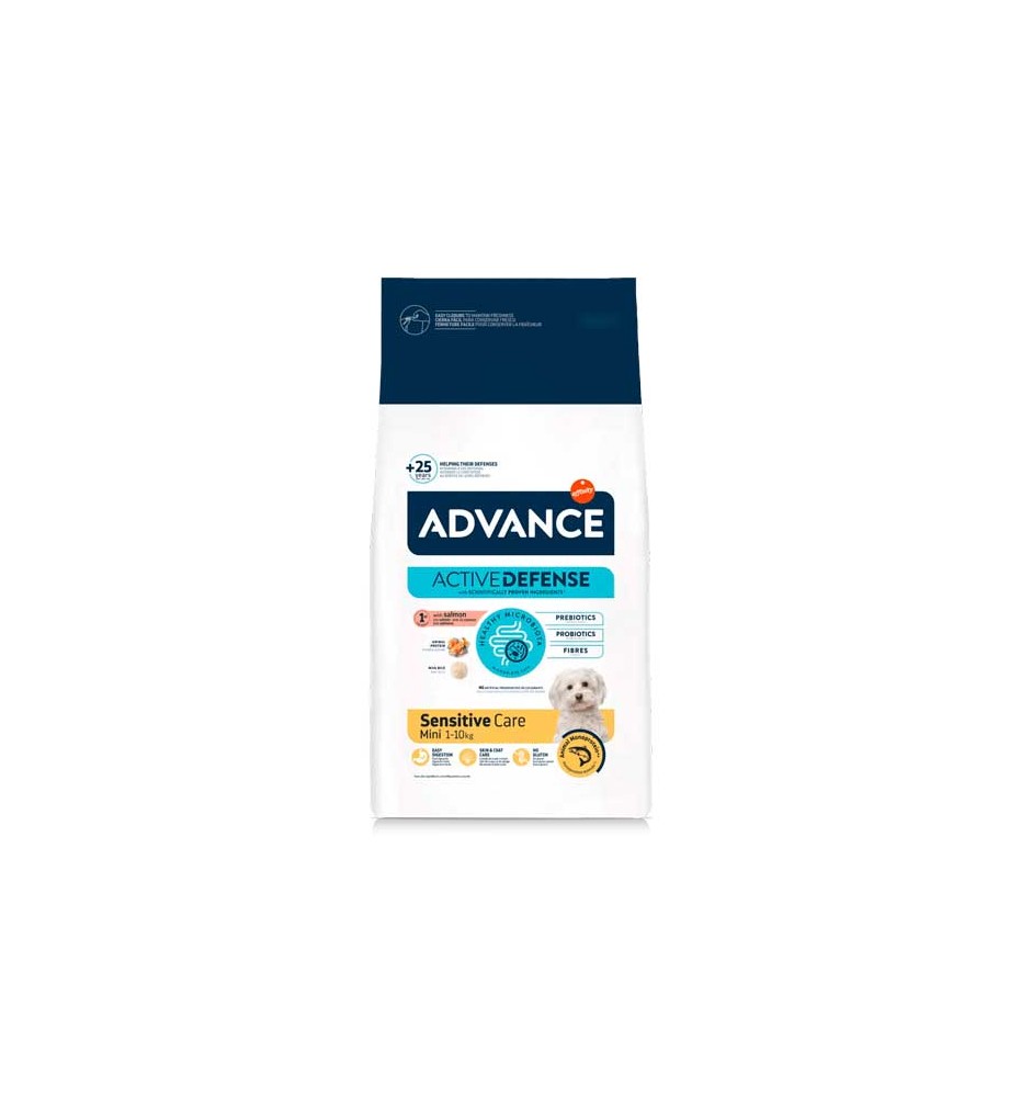 Advance Adult Sensitive Care Mini Salmón pienso para perros