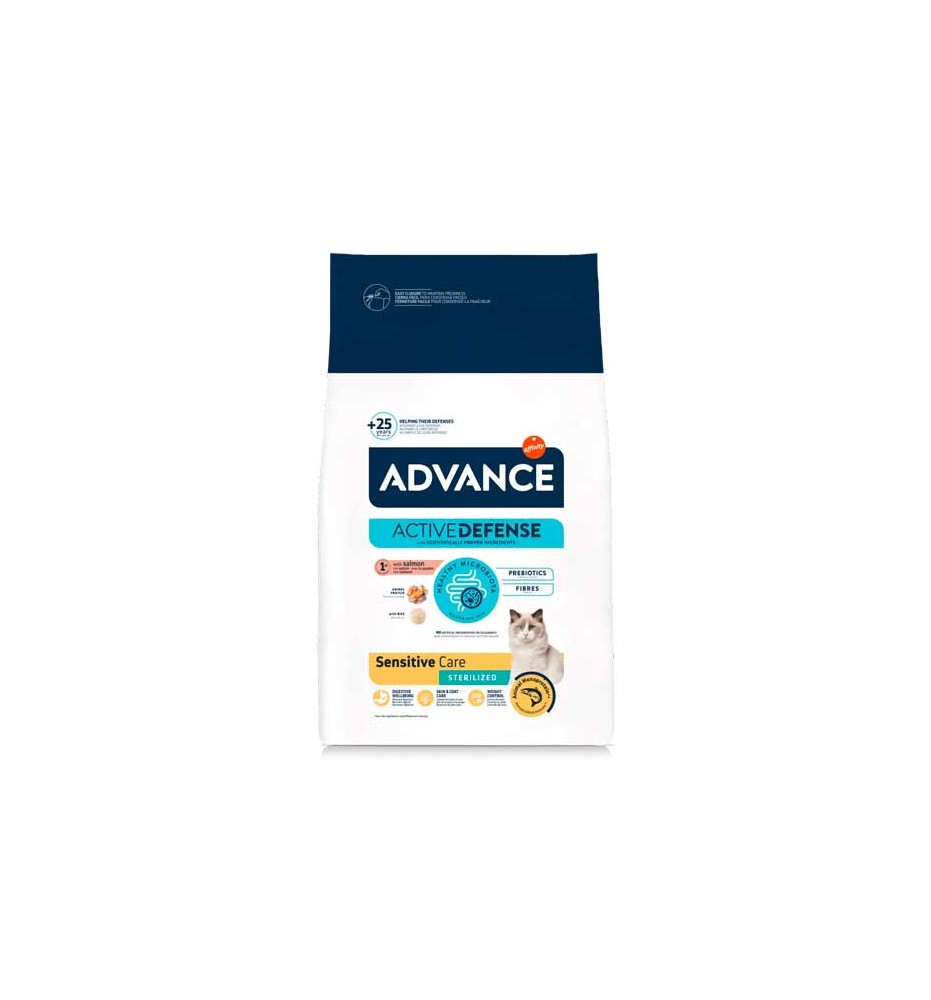 Advance Adult Sensitive Sterilized Salmón pienso para gatos