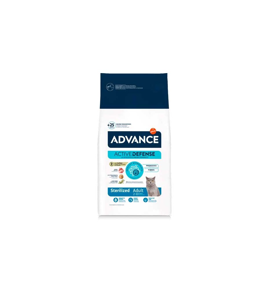 Advance Adult Sterilized Pavo pienso para gatos