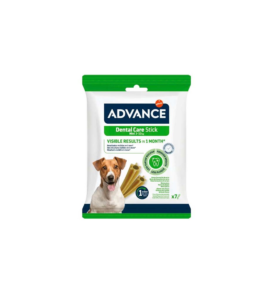 Advance Dental Care Stick Mini snack para perros semanal