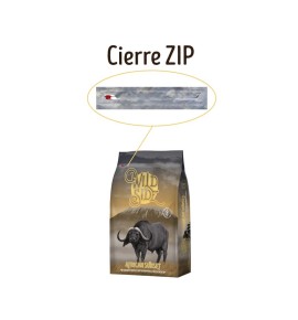 Wild Side African Sunset Búfalo pienso para perros 3kg - Cierre ZIP