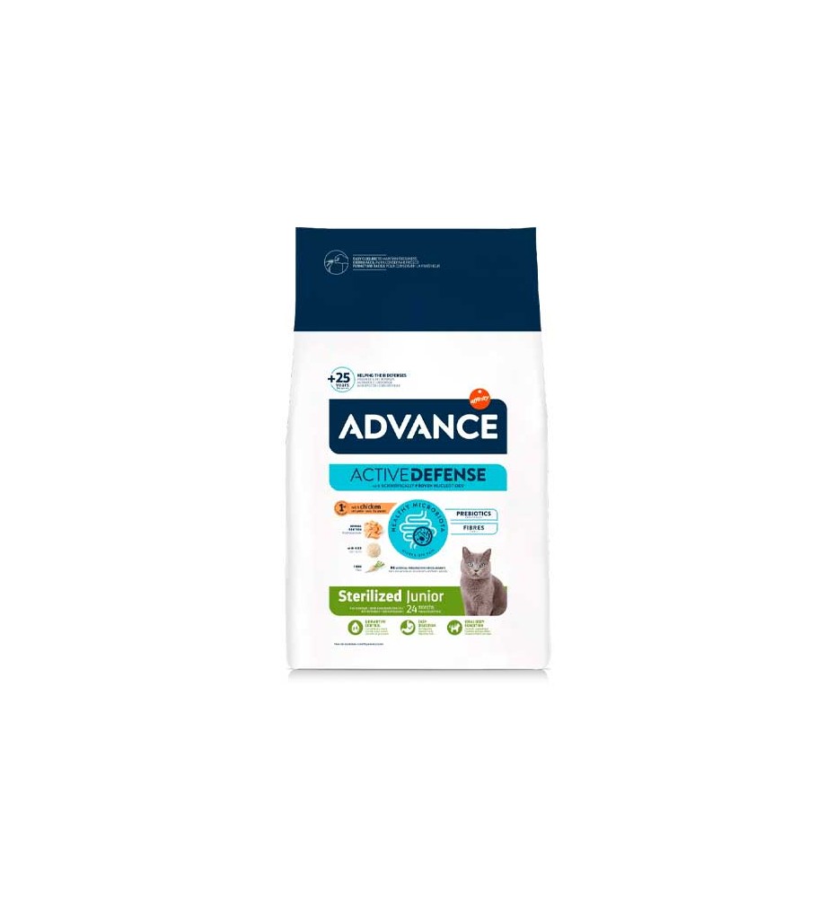 Advance Junior Sterilized Pollo pienso para gatos