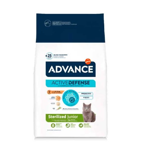 Advance Junior Sterilized Pollo pienso para gatos