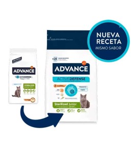Advance Junior Sterilized Pollo pienso para gatos - Nueva receta