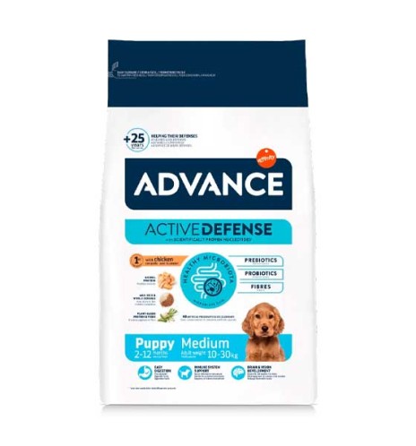 Advance Puppy Medium Pollo pienso para perros Advance Puppy Medium Pollo pienso para perros