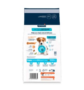 Advance Puppy Mini Pollo pienso para perros - Reverso