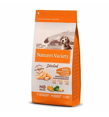 NATURES VARIETY SELECTED JUNIOR POLLO PIENSO PARA PERROS
