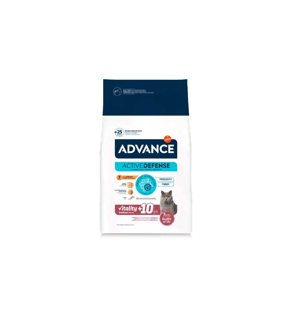 Advance Senior Sterilized Pollo pienso para gatos