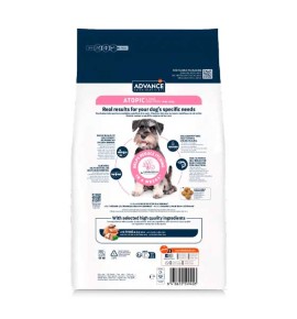 Advance Veterinary Diets Atopic Mini pienso para perros - Reverso