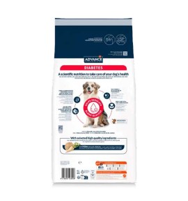 Advance Veterinary Diets Diabetes pienso para perros - Reverso