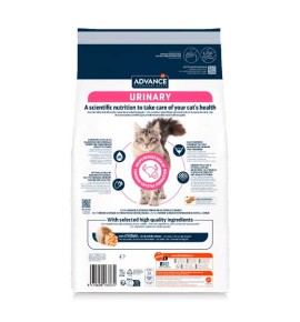 Advance Veterinary Diets Urinary pienso para gatos - Reverso