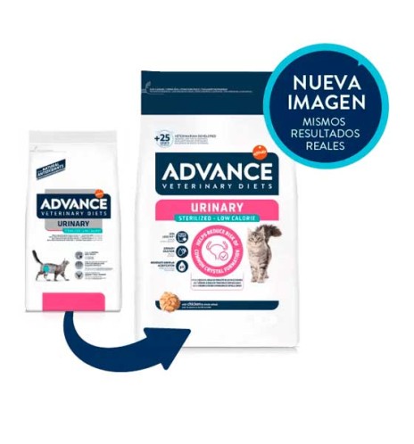 Advance Veterinary Diets Urinary Sterilized Low Calorie pienso gatos - Nueva imagen