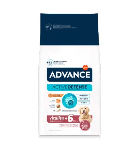 Advance Vitality Senior Maxi +6 Pollo pienso para perros Advance Vitality Senior Maxi +6 Pollo pienso para perros