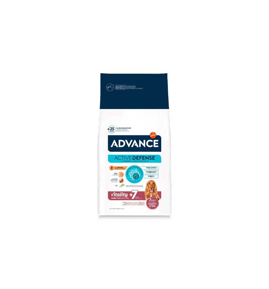 Advance Vitality Senior Medium +7 Pollo pienso para perros