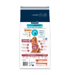 Advance Vitality Senior Medium +7 Pollo pienso para perros - Reverso