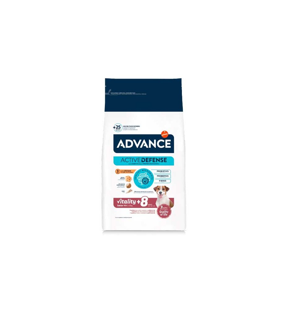 Advance Vitality Senior Mini +8 Pollo pienso para perros