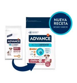 Advance Vitality Senior Mini +8 Pollo pienso para perros - Nueva receta