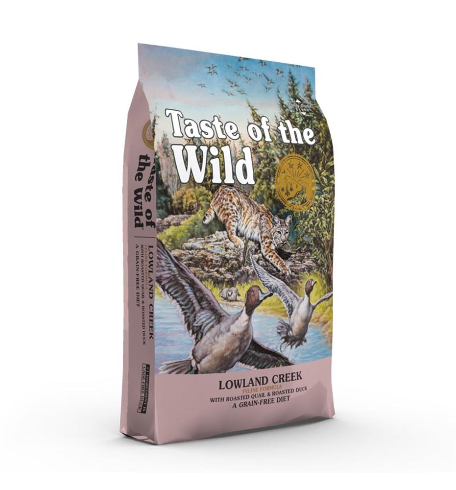 Taste Of The Wild Lowland Creek Pato y Codorniz pienso para gatos