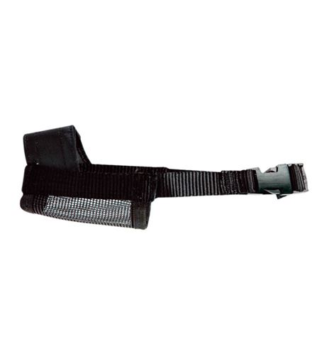 Bozal nylon regulable negro para perros