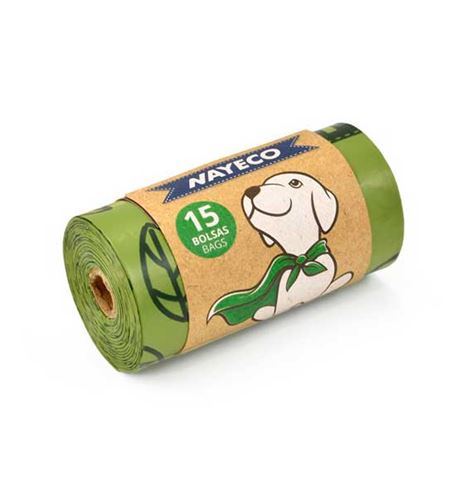 Nayeco Bolsas Higiénicas Lavanda para perros - 1 rollo x 12 bolsas