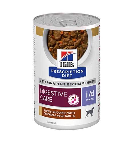 Hill's Prescription Diet Digestive Care I/D Low Fat pollo y verduras lata para perros 354g