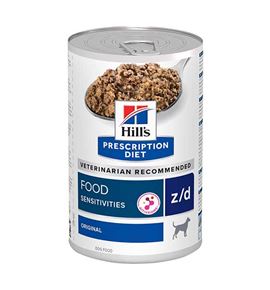 Hills Prescription Diet Food Sensitivities Z/D lata para pe