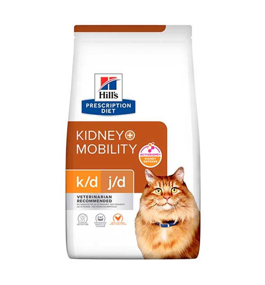 Hill's Prescription Diet Kidney + Mobility K/D J/D pienso para gatos