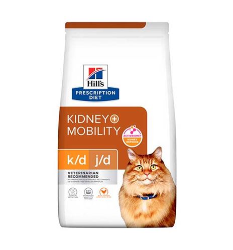 Hill's Prescription Diet Kidney + Mobility K/D J/D pienso para gatos