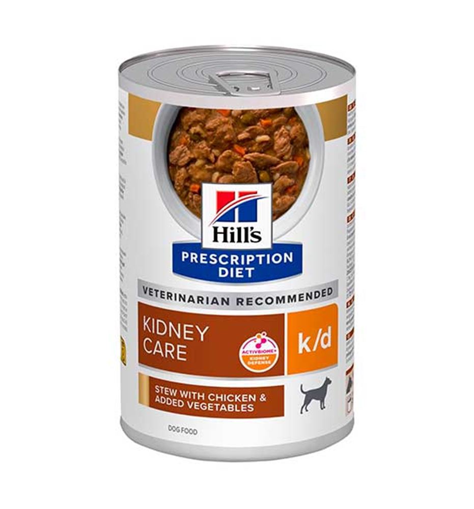 Hill's Prescription Diet Kidney Care K/D pollo y verduras lata para perros