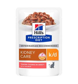 Hill's Prescription Diet Kidney Care K/D Salmón sobre para gatos