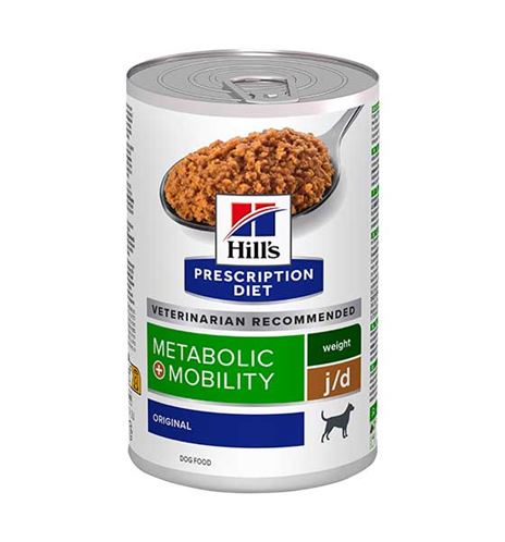 Hill's Prescription Diet Metabolic + Mobility J/D Weight lata para perros