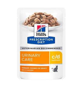 Hill's Prescription Diet Urinary Care C/D Multicare Pollo sobre para gatos