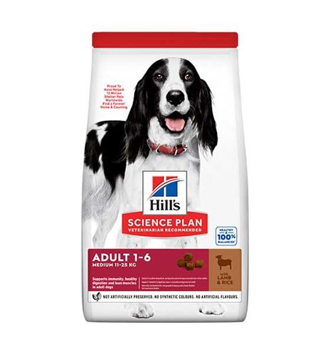 Hill's Science Plan Adult Medium Cordero y Arroz pienso para perros