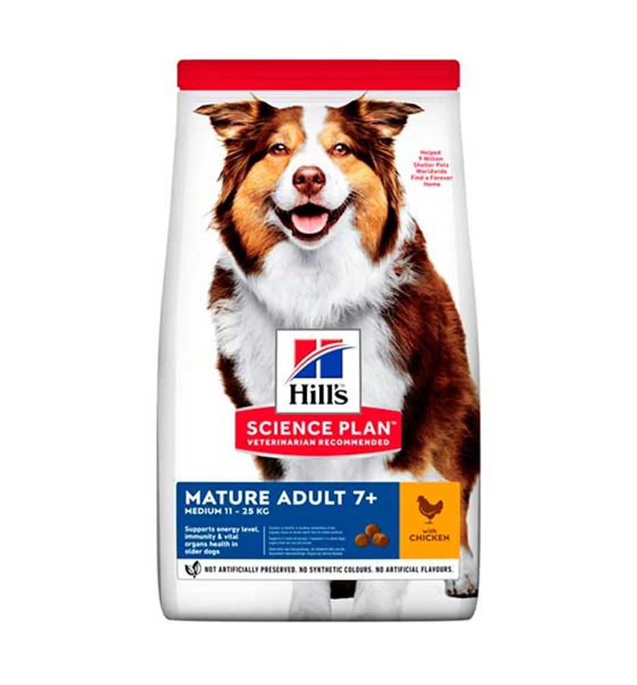 Hill's Science Plan Mature Adult Medium Pollo pienso para perros