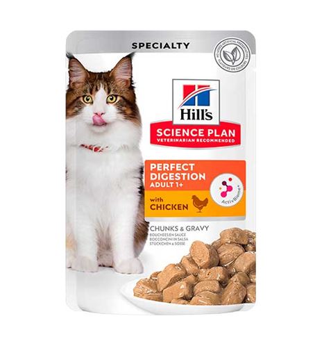 Hill's Science Plan Perfect Digestion Pollo sobre para gatos