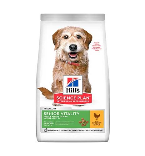 Hill's Science Plan Senior Vitality Small & Mini Pollo y Arroz pienso para perros