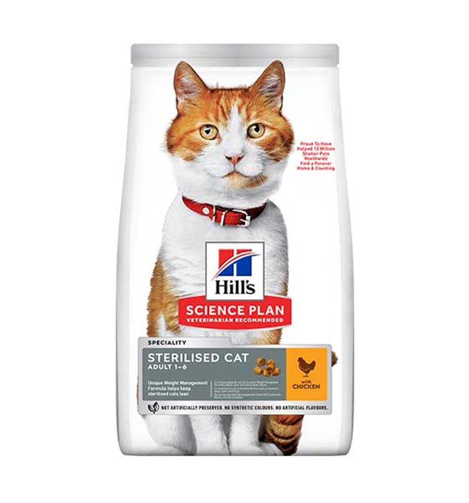 Hill's Science Plan Sterilised Cat Adult Pollo pienso para gatos