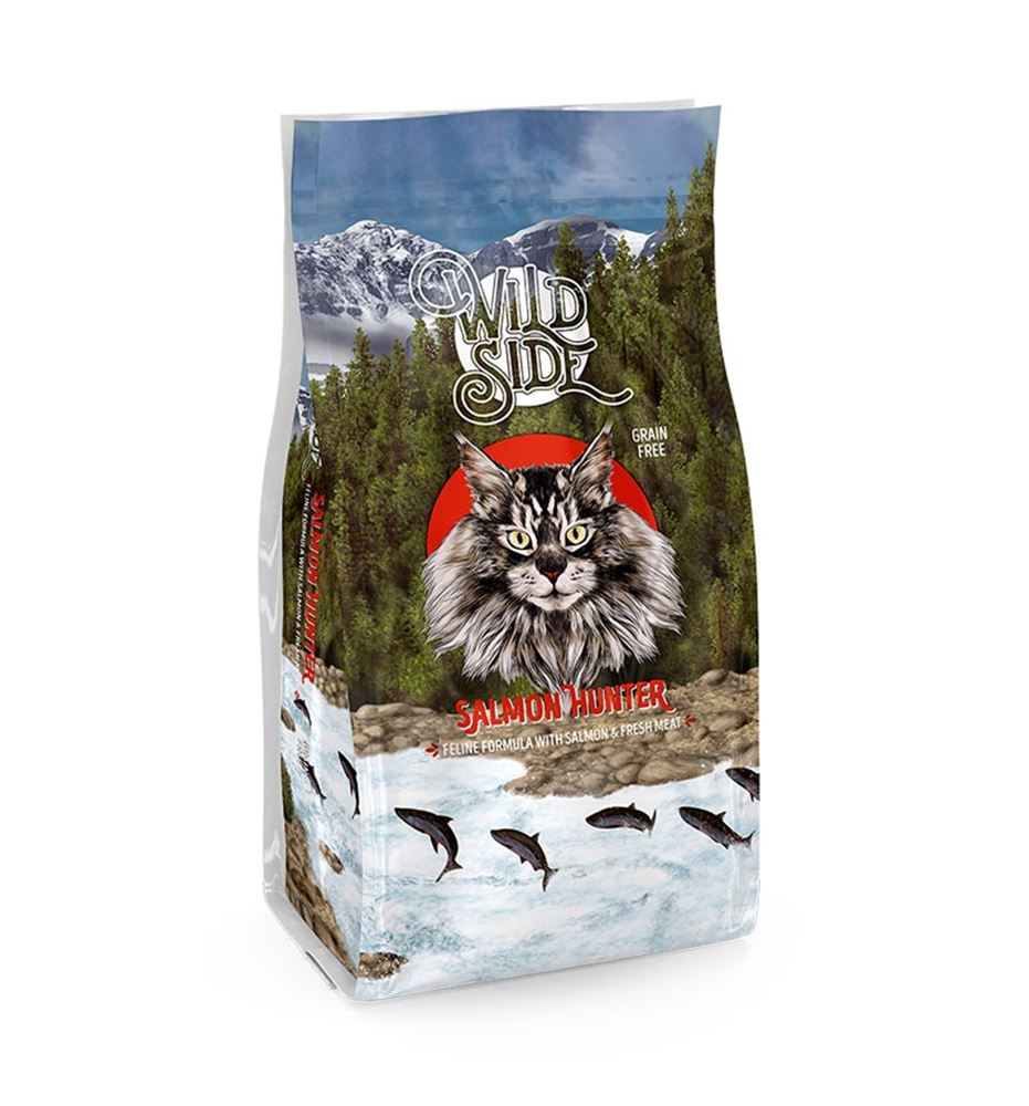 Wild Side Salmon Hunter Salmón pienso para gatos 2kg