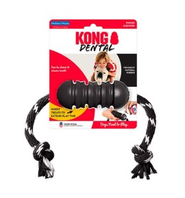 Kong Extreme Dental juguete de goma con cuerda para perros - M