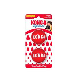 Kong Signature Ball 2PK pelotas para perros - Talla S