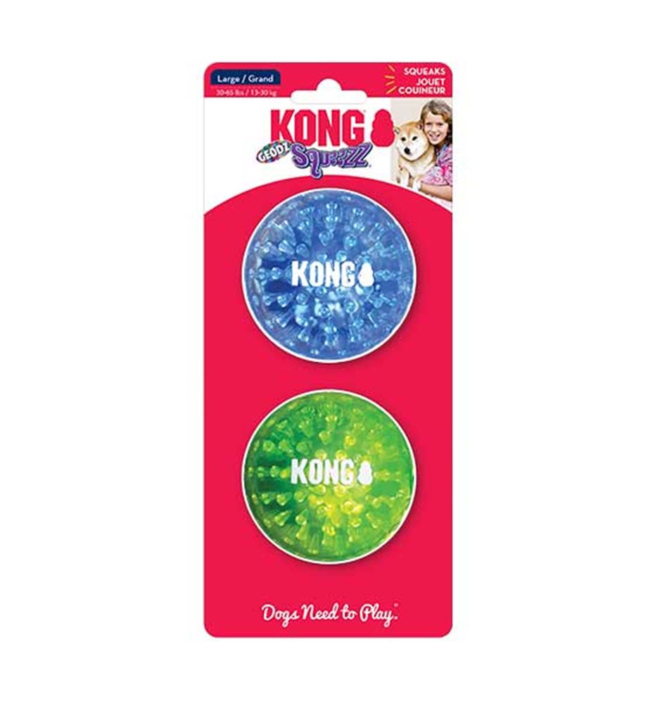 Kong Squeezz Geodz 2PK Pelotas para perros